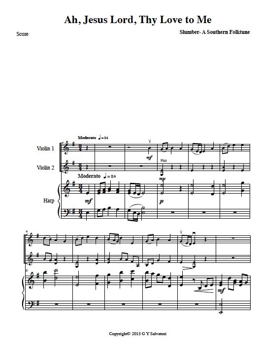 sacred duet for violin sheet music - intermediate